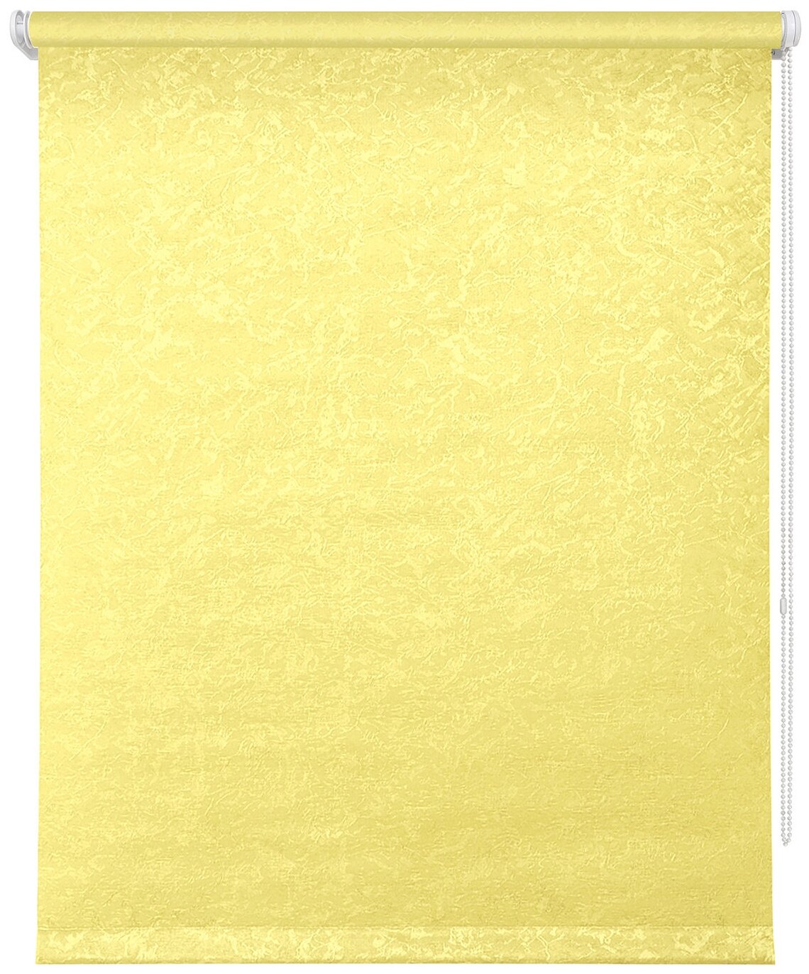 Рулонная штора 052х175 Фрост желтый - фотография № 2