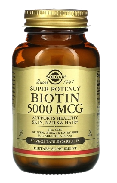 Solgar Biotin 5000 мкг, 50 капс.