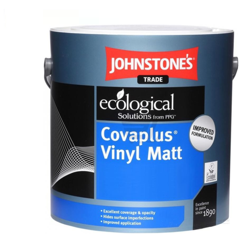 Краска в/д Johnstones COVAPLUS VINYL MATT Brilliant White 5л