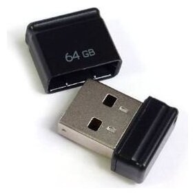 Qumo Nanodrive (qm64gud-nano-b) USB2.0 Flash Drive 64Gb (rtl)