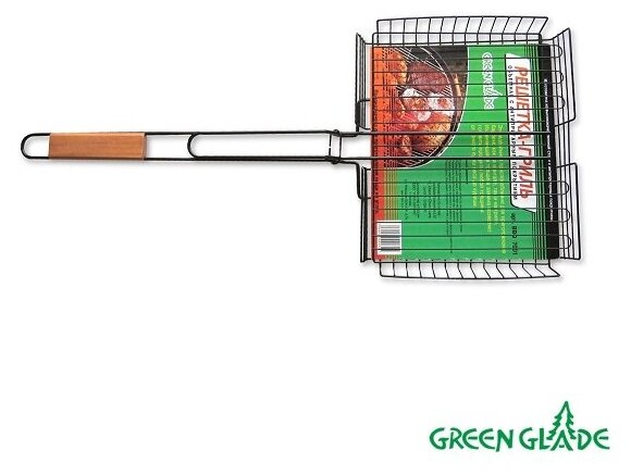 Решетка-гриль Green Glade 7001 объемная двойная антипригарная