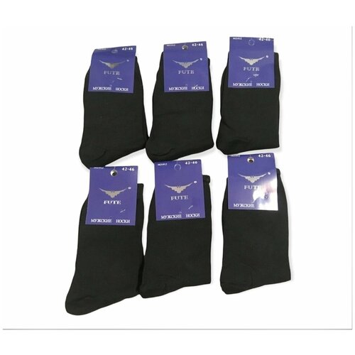 Носки Fute, 12 пар, размер 42-46, черный женские носки fute 905 арт 293 12 пар