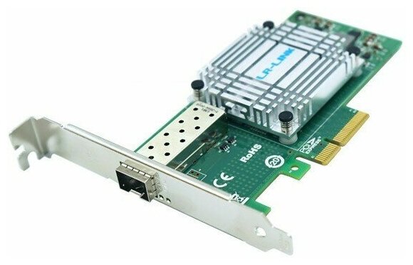 Сетевая карта LR-Link 1 порт 10G на чипе Intel 82599EN, LRES1016PF-SFP+ (LRES1016PF-SFP+) - фото №1