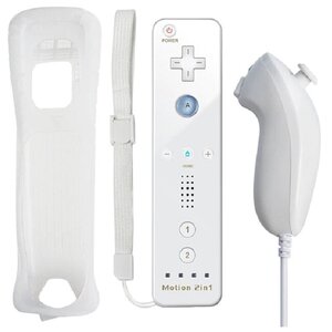 Комплект геймпадов Remote Plus Bluetooth + Nunchuk для консоли Wii/WiiU