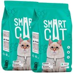 SMART CAT для взрослых кастрированных котов и стерилизованных кошек с курицей (0,4 + 0,4 кг) - изображение