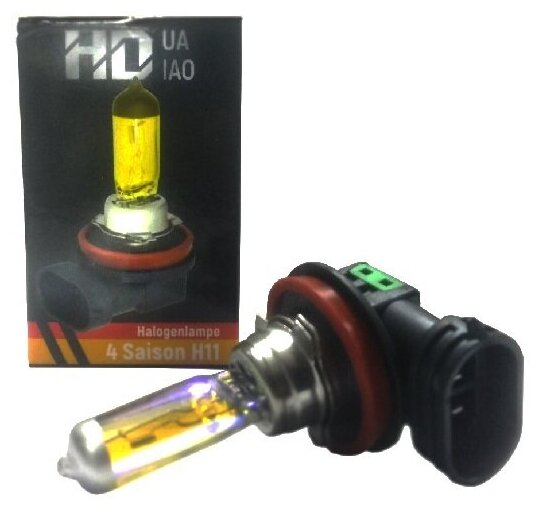 Галогеновая лампа Vettler H11 (12V/55W) всепогодная "4 сезона" иномарки HuaDiao