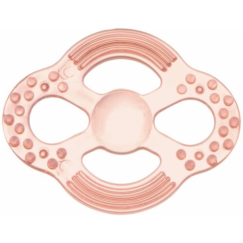 Прорезыватель Canpol babies мягкий - прозрачный, 0+, цвет: розовый, форма: НЛО календарь прорезывания зубок а5 1 шт