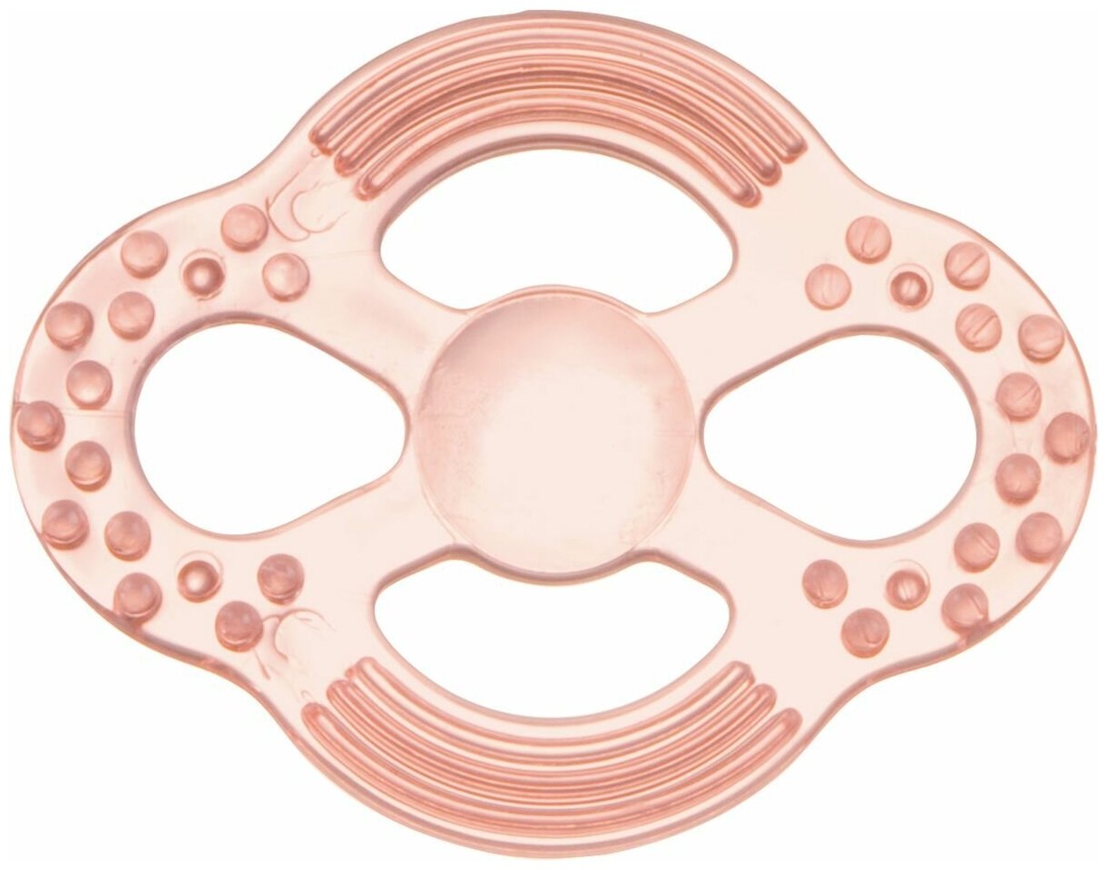 Прорезыватель Canpol babies мягкий - прозрачный, 0+, цвет: розовый, форма: НЛО