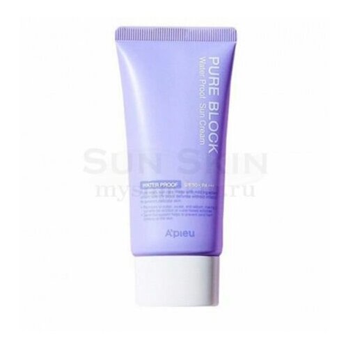 Солнцезащитный водостойкий крем A'Pieu Pure Block Natural Water-proof Sun Cream SPF50 PA+++ 50ml