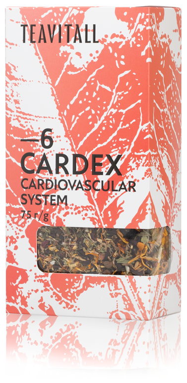 Чайный напиток для сердечно-сосудистой системы TeaVitall Cardex 6, Масса нетто: 75 г GreenWay Здоровое сердце, здоровые сосуды! - фотография № 3