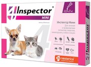 Inspector  Mini Капли от блох, клещей и гельминтов для кошек и собак 1 шт. в уп., 1 уп.