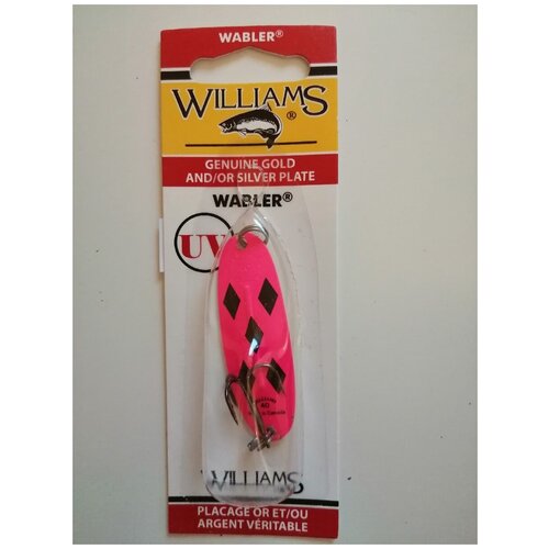 Блесна рыболовная Williams Wabler W40PDS 7,0 гр. (розовый черный)
