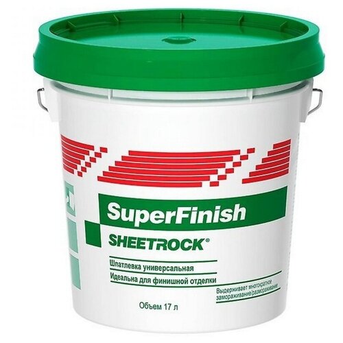 Шитрок (SHEETROCK) 28кг (17л) готовая шпаклевка финишная шпатлёвка danogips шитрок 17л