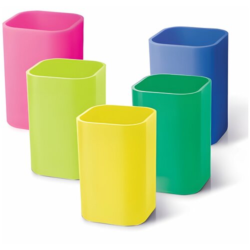 Подставка-органайзер (стакан для ручек), 5 цветов ассорти, 220533 В комплекте: 10шт.