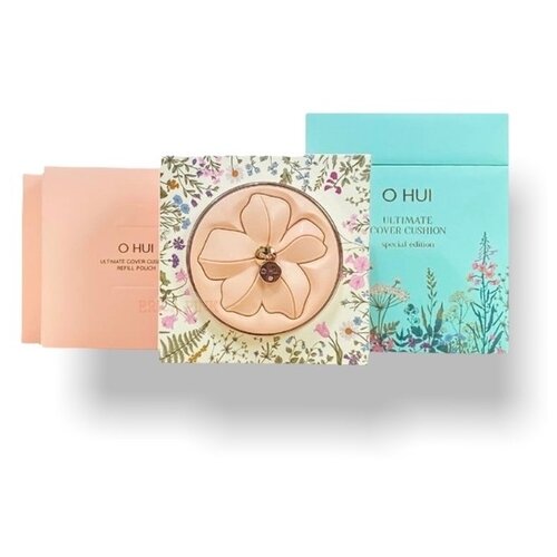O HUI Кушон антивозрастной.тон1 (MIlk Beige) ULTIMATE COVER LIFTING Flower Edition SPF50+/PA +++