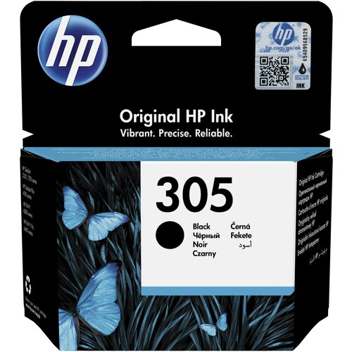 Картридж HP 305 Black для HP DeskJet 2320, DeskJet 2720, DeskJet Plus 4120, 120 стр, черный