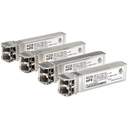 Трансивер HPE 16Gb FC SW SFP 4 pack XCVR MSA 2060/2050 (C8R24B)