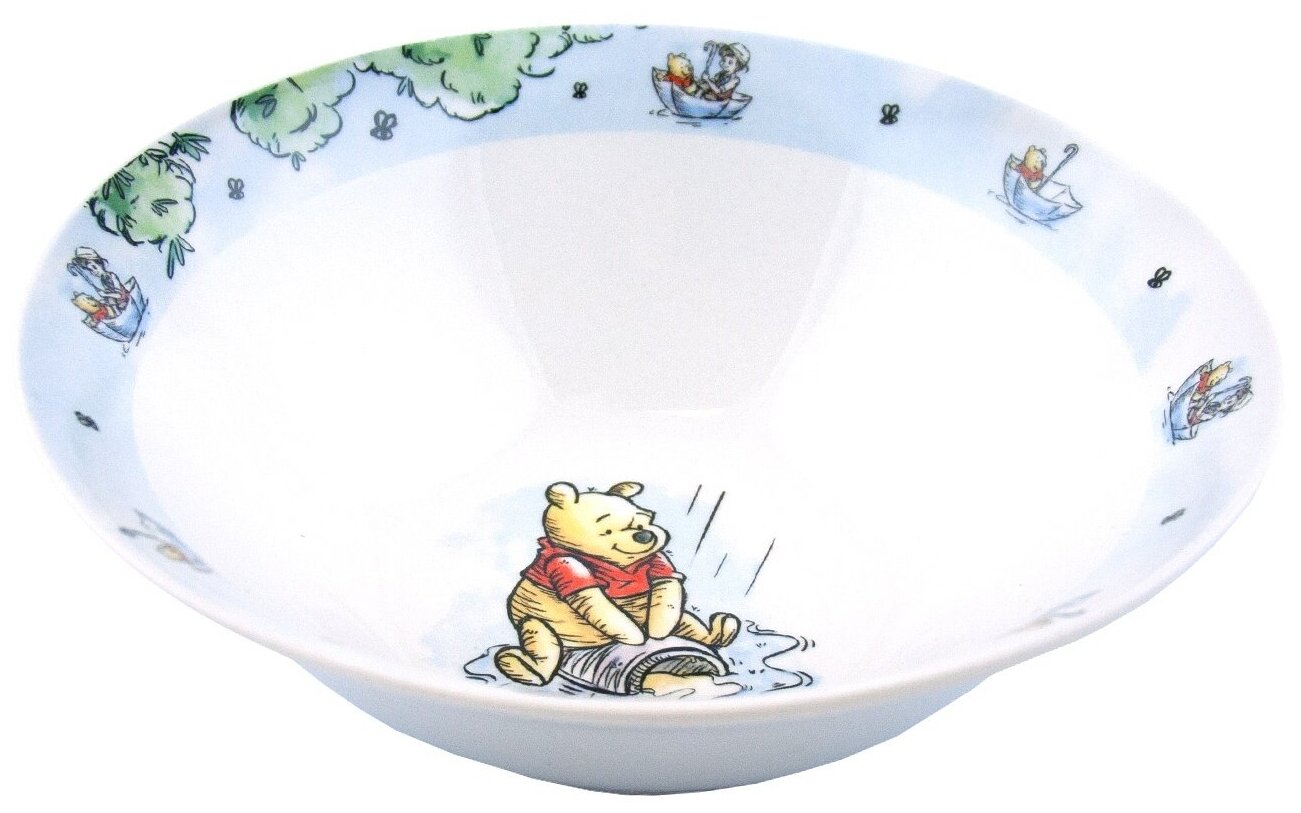 Набор детской посуды ND Play в подарочной упаковке, Винни-Пух, На воздушном шаре, 3 предмета фарфор (297939)