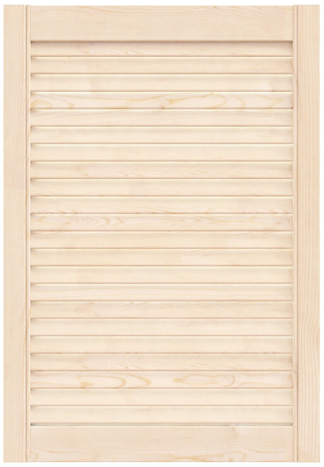 Дверь жалюзийная деревянная 494х715мм сосна сорт Экстра / Дверца жалюзи / Дверка для мебели