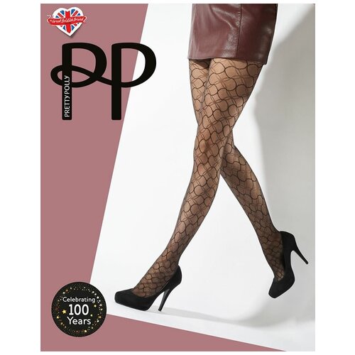 Колготки Pretty Polly, 20 den, размер one size, черный колготки вуаль с геометрическим рисунком s m l черный