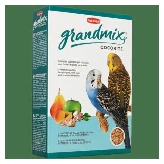 PADOVAN Grandmix Сocorite Основной корм для Волнистых попугаев 1кг