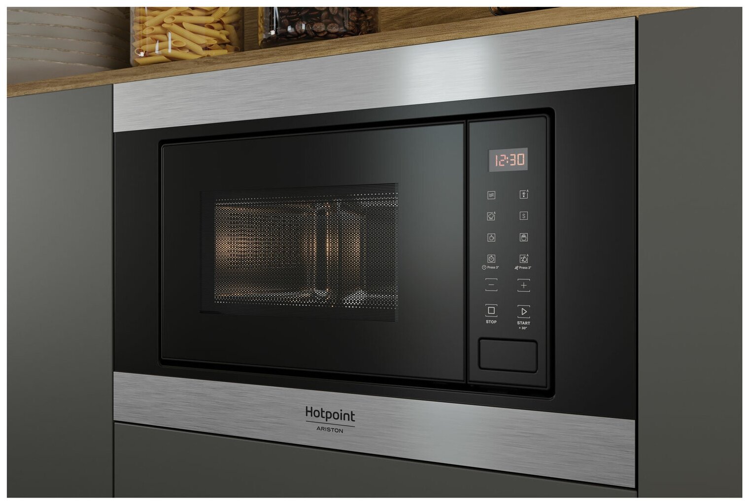 Встраиваемая микроволновая печь Hotpoint-Ariston MF 20S IX HA - фотография № 3