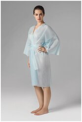 Халат-кимоно с рукавами голубой чистовье, комплект 5 шт., СМС