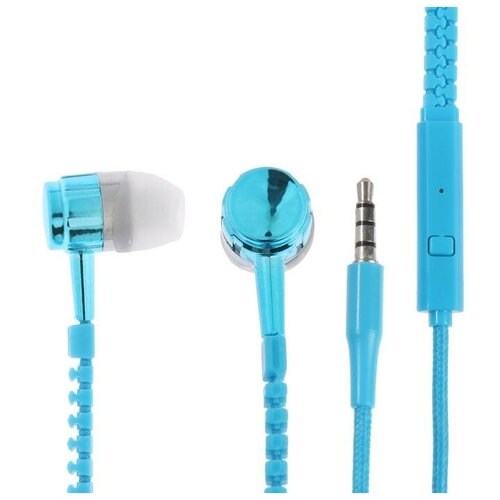 Наушники LuazON VBT 110 Молния вакуумные микрофон синие 37000₽