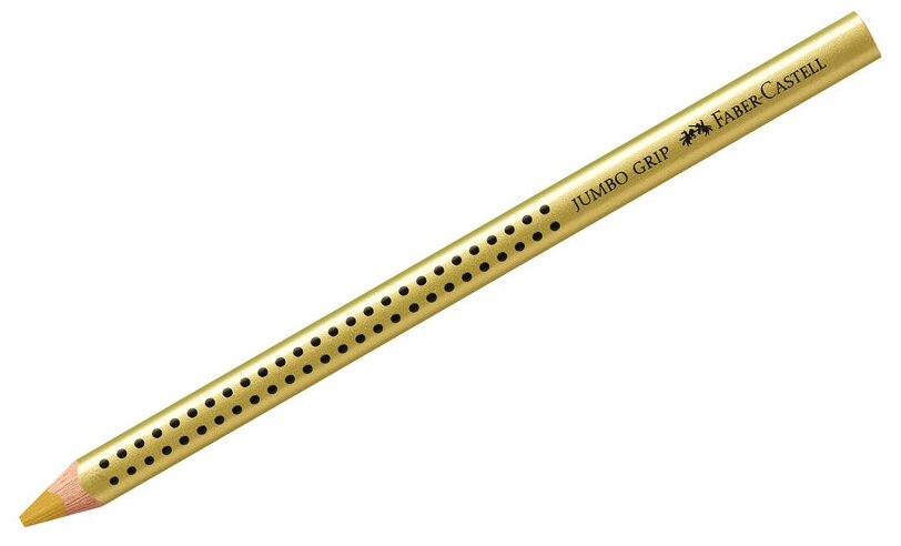 Карандаш Faber-Castell "Jumbo Grip" золотой металлик, 12 шт.