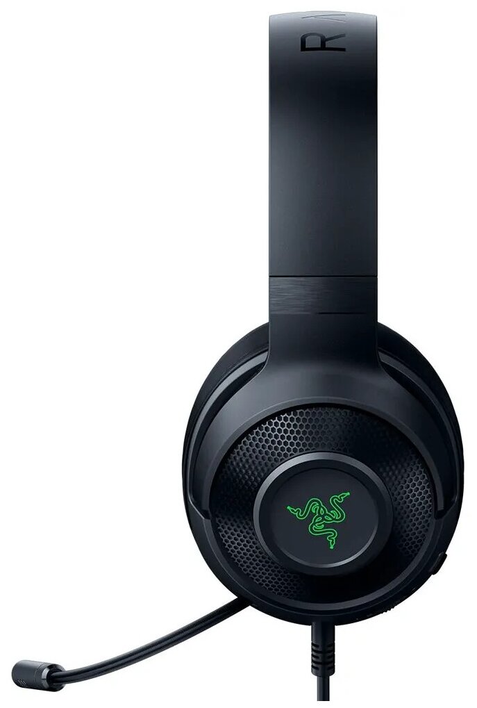 Гарнитура игровая Razer Kraken V3 X, для компьютера, мониторные, черный [rz04-03750100-r3m1]