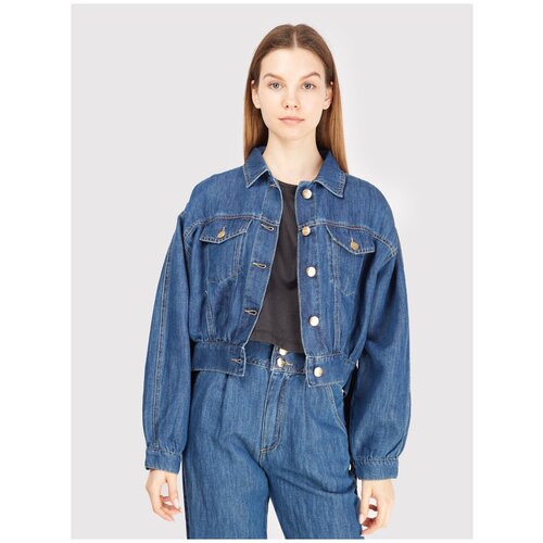 фото Куртка укороченная с декоративными элементами jijil ru 50 / eu 44 / xl