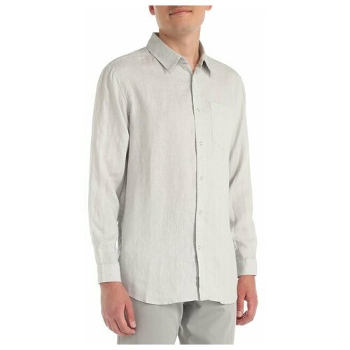 Рубашка Maison David, размер L, светло-серый
