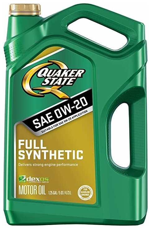 Масло моторное синтетическое QUAKER STATE Ultimate Durability Full Synthetic 0W-20 (4,73 л)