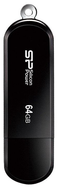 Флешка Silicon Power 64Gb LuxMini 322 SP064GBUF2322V1K USB2.0 black