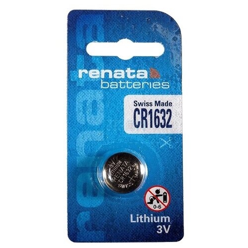 Батарейка renata 1632 15x 3v lithium button coin cell battery cr1632 ecr1632 dl1632 kcr1632 lm1632 ecr1632 dl1632 kcr1632 lm1632 cr1632 3v button coin