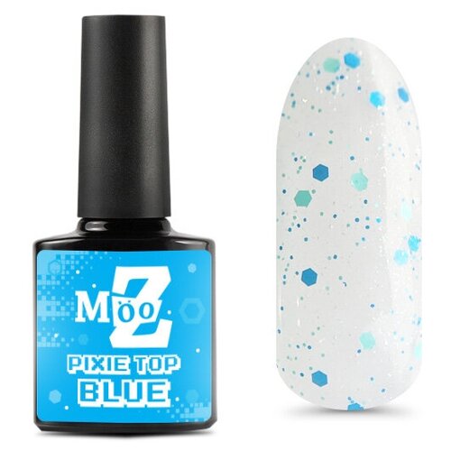 Mooz верхнее покрытие Pixie, blue, 9 мл