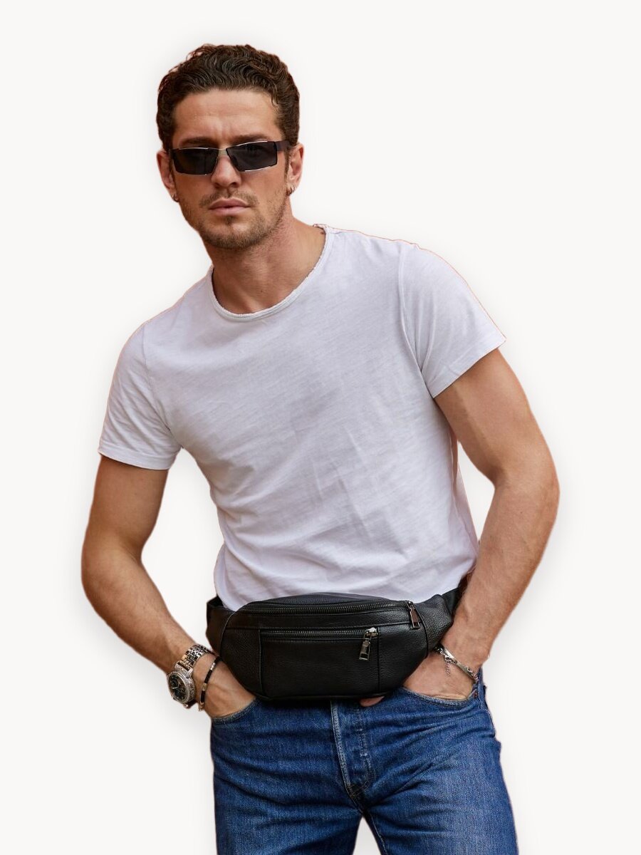 Сумка поясная Сумка мужская через плечо, бананка, сумка на пояс