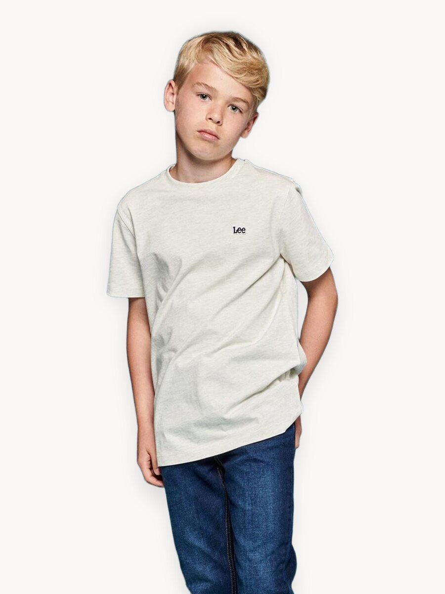 Футболка Lee, размер 7-8 лет, белый,