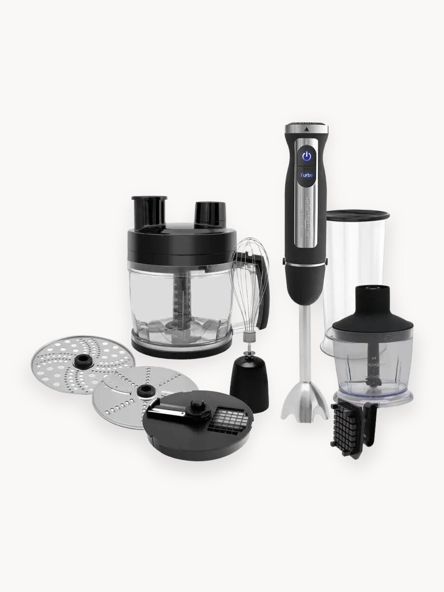 Блендер погружной Polaris PHB 1589AL CUBE / Кухонный комбайн - 7 в 1, 1500 Вт.