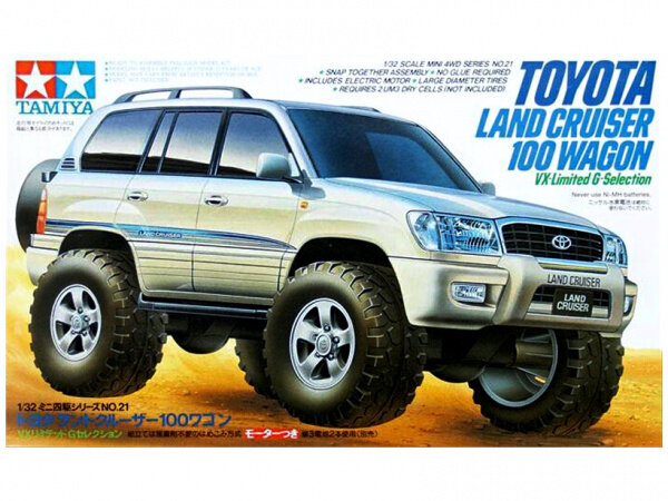 19021 Tamiya автомобиль Toyota Land Cruiser 100 с электродвигателем Масштаб 1/32