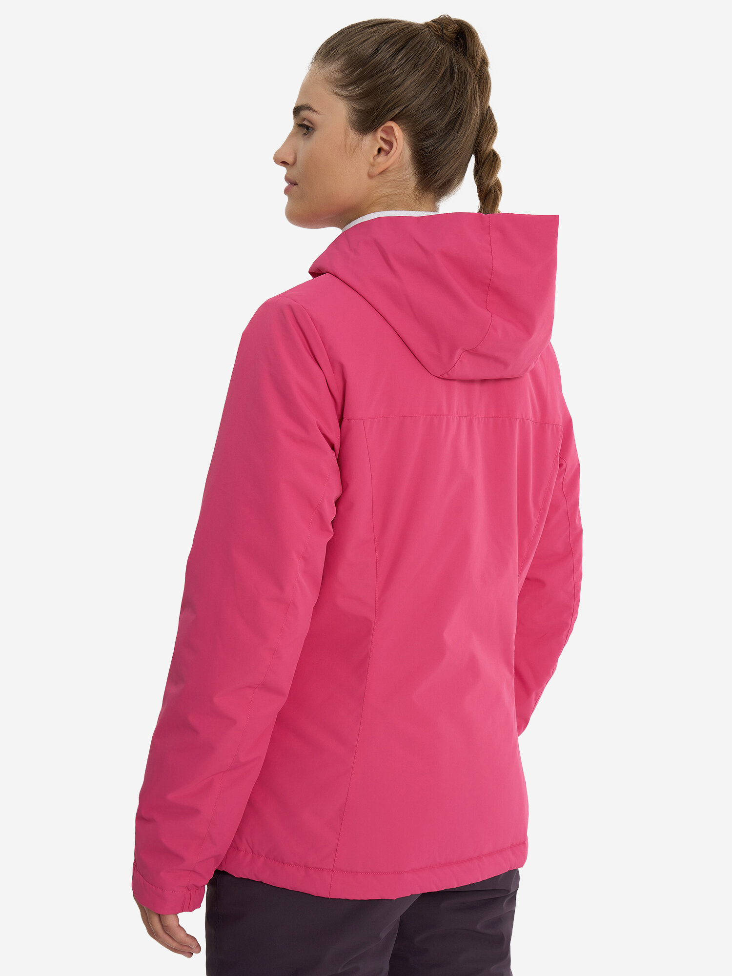 Куртка горнолыжная GLISSADE Basic Women's Padded Jacket, размер 50, малиновый — фото 1