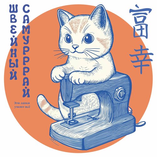 Термонаклейка на одежду AI Samurai