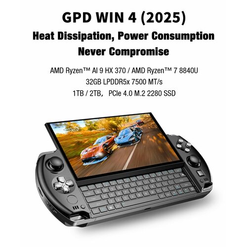 GPD WIN 4, 6", 32ГБ/1ТБ, R7 8840U, Radeon 780M, Windows