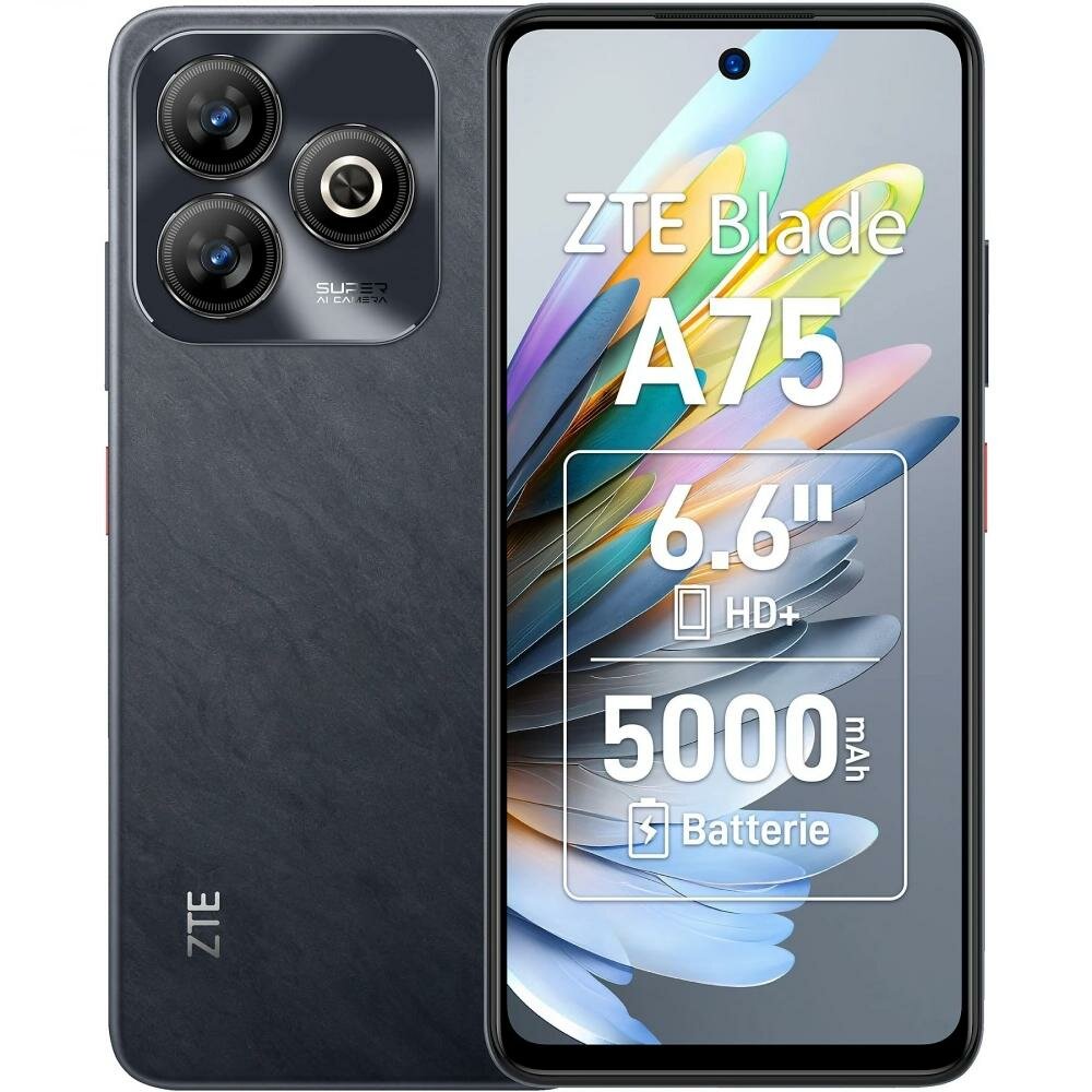 Смартфон ZTE Blade A75, NFC, 4 GB RAM, 128 GB ROM, Android 13, HD экран