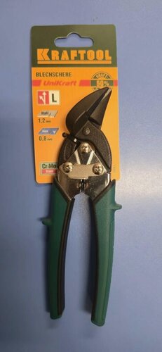 Изображение товара KRAFTOOL Compact, 190 мм, правые усиленные с выносом ножницы по металлу (2326-L)
