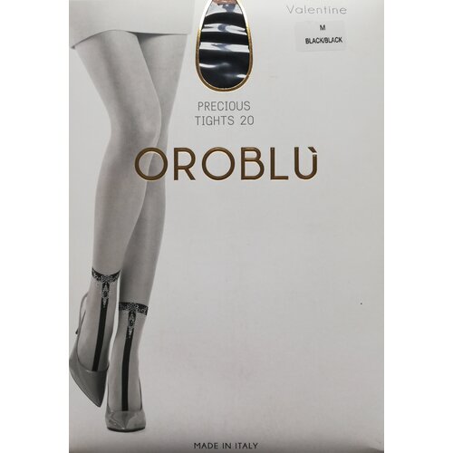 Колготки Oroblu Valentine, 20 den, размер 1, черный колготки oroblu размер xl 4 черный