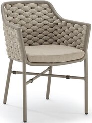 Плетеное кресло с подушками Torino, Tagliamento, тортора