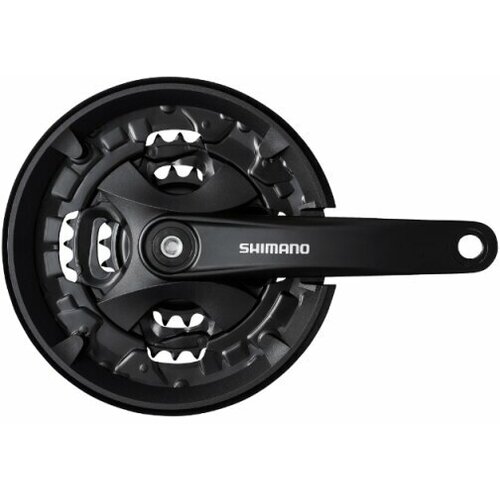 Система Shimano MT101, 170 мм, 40/30/22T, под квадрат, с защитой Черный