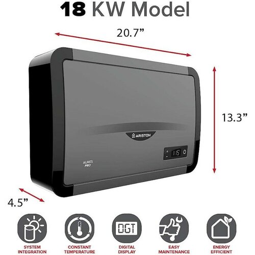 Водонагреватель электрический проточный Ariston AURES PRO 18 EU 18 кВт 2768300₽