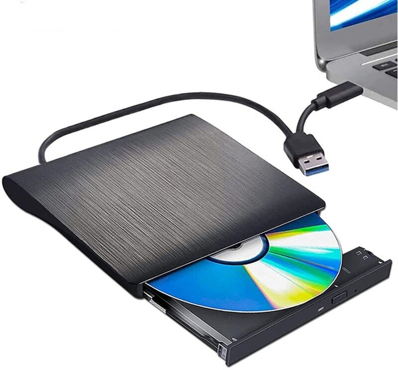 Внешний дисковод для ноутбука (оптический привод) CD / DVD - USB 3.0 , Type-C / для компьютера